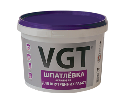 Шпатлевка для внутренних работ VGT (ВГТ)