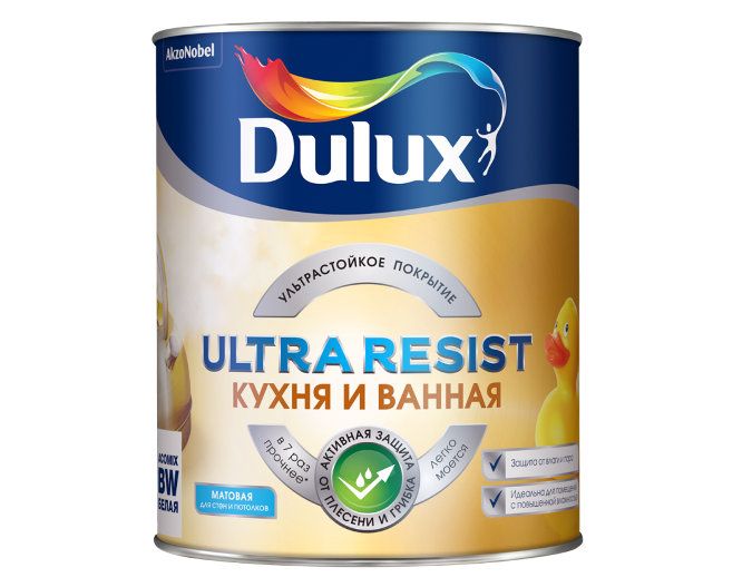 DULUX UltraResist для Кухни и Ванной