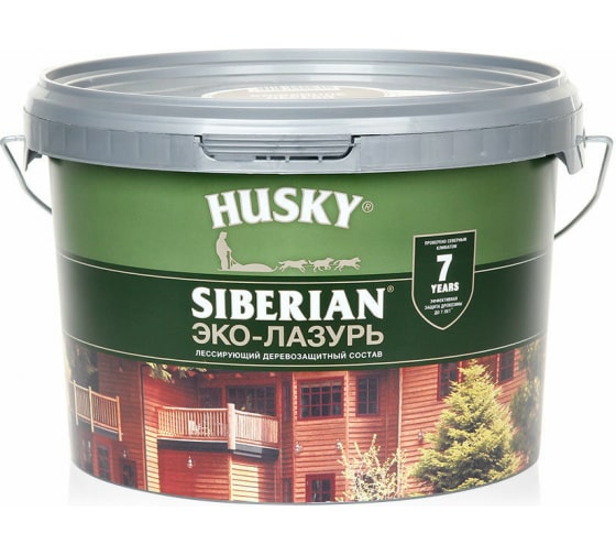 Hasky siberian- эко-лазурь тонирующая для дерева